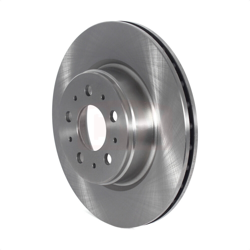 Front Disc Brake Rotor (1 Piece Only) 8-TQ8421 For 2017-2022 Tesla 3 With Gray Painted Calipers