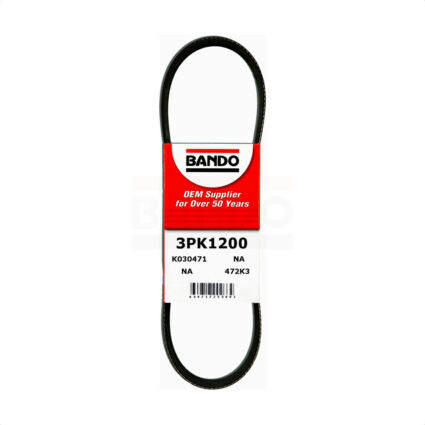 Power Steering Accessory Drive Belt BAN-3PK1200 For 10-11 Toyota Camry 2.5L with OE No.90916-A2022