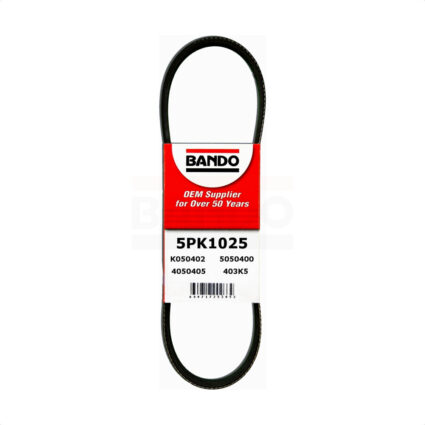Alternator Air Conditioning Accessory Drive Belt BAN-5PK1025 For Chevrolet Malibu Pontiac G6 Saturn
