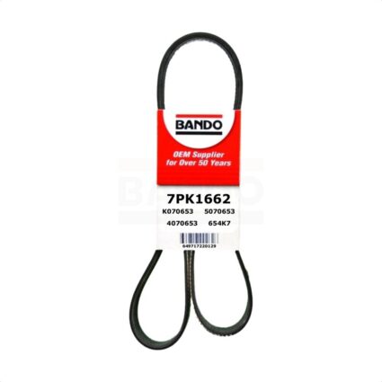 Main Drive Serpentine Belt BAN-7PK1662 For Honda Civic Acura CSX