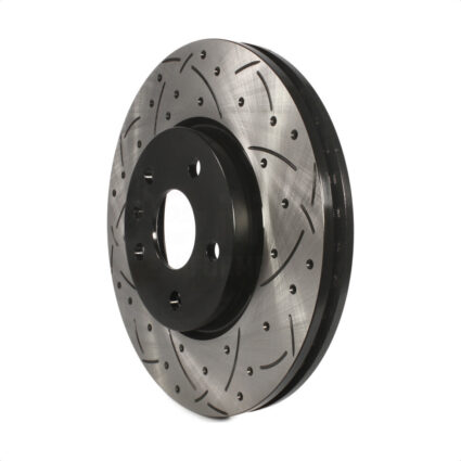 Front Coated Drilled Slotted Disc Brake Rotor (1 Piece Only) DS1-580746 For Chevrolet Equinox GMC