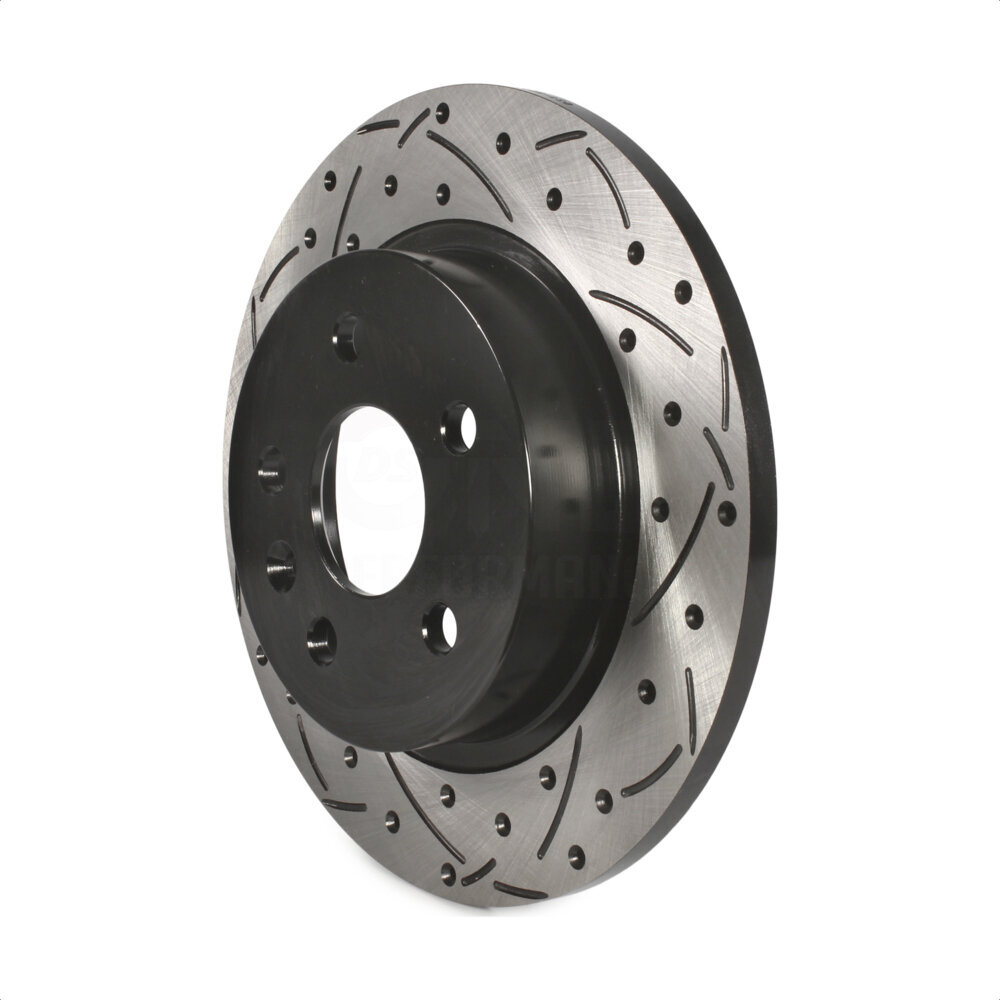 Rear Coated Drilled Slotted Disc Brake Rotor (1 Piece Only) DS1-580769 For Chevrolet Cruze Buick