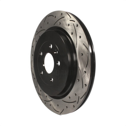 Rear Coated Drilled Slotted Disc Brake Rotor (1 Piece Only) DS1-680983 For Ford Explorer Flex Taurus