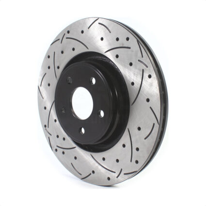 Front Coated Drilled Slotted Disc Brake Rotor (1 Piece Only) DS1-681994 For Ford Focus Lincoln MKC