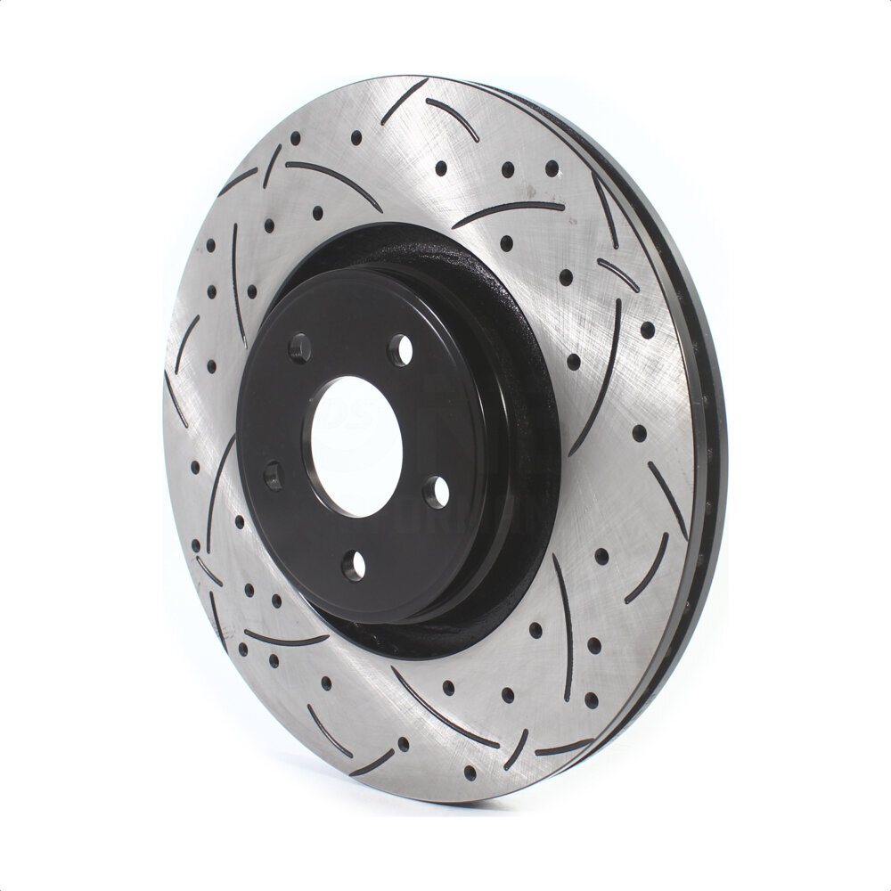 Front Coated Drilled Slotted Disc Brake Rotor (1 Piece Only) DS1-681994 For Ford Focus Lincoln MKC
