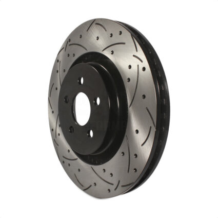 Front Coated Drilled Slotted Disc Brake Rotor (1 Piece Only) DS1-681995 For Ford Edge Fusion Lincoln