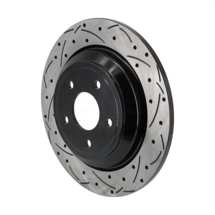 Rear Coated Drilled Slotted Disc Brake Rotor (1 Piece Only) DS1-682085 For Ford Escape Bronco Sport
