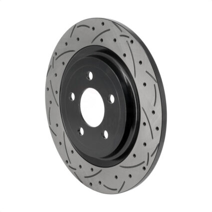 Rear Coated Drilled Slotted Disc Brake Rotor (1 Piece Only) DS1-682613 For Ford Explorer