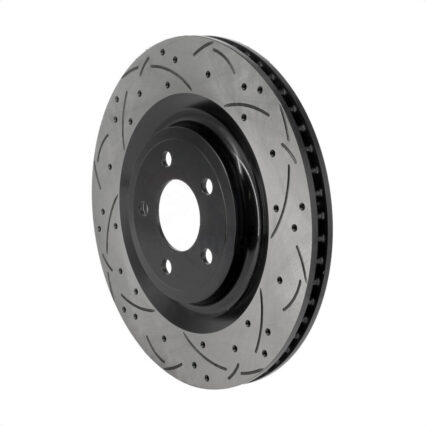 Rear Coated Drilled Slotted Disc Brake Rotor (1 Piece Only) DS1-682614 For Ford Explorer Lincoln