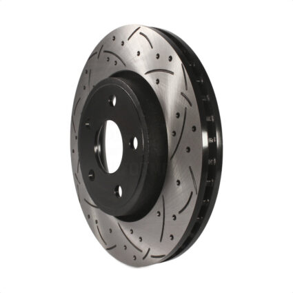 Front Coated Drilled Slotted Disc Brake Rotor (1 Piece Only) DS1-780868 For Jeep Grand Cherokee