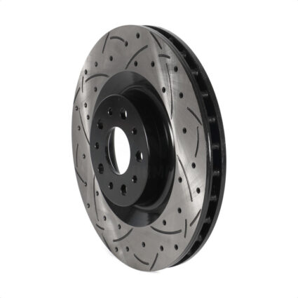 Front Coated Drilled Slotted Disc Brake Rotor (1 Piece Only) DS1-781770 For 2014-2020 Fiat 500L