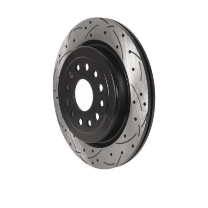 Rear Coated Drilled Slotted Disc Brake Rotor (1 Piece Only) DS1-782497 For Ram 1500