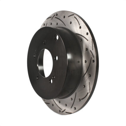 Rear Coated Drilled Slotted Disc Brake Rotor (1 Piece Only) DS1-980594 For Mitsubishi Lancer