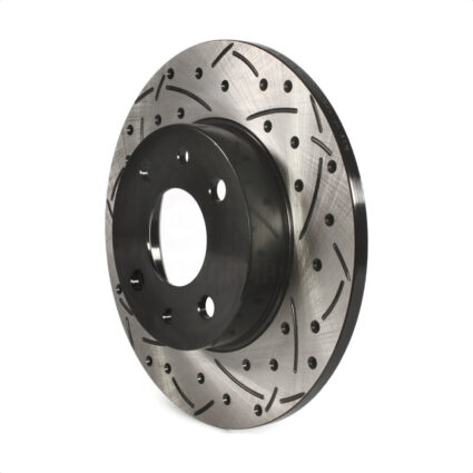 Rear Coated Drilled Slotted Disc Brake Rotor (1 Piece Only) DS1-980949 For Fiat 500