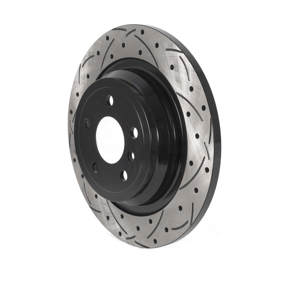 Rear Coated Drilled Slotted Disc Brake Rotor (1 Piece Only) DS1-981004 For Mercedes-Benz ML350 ML250