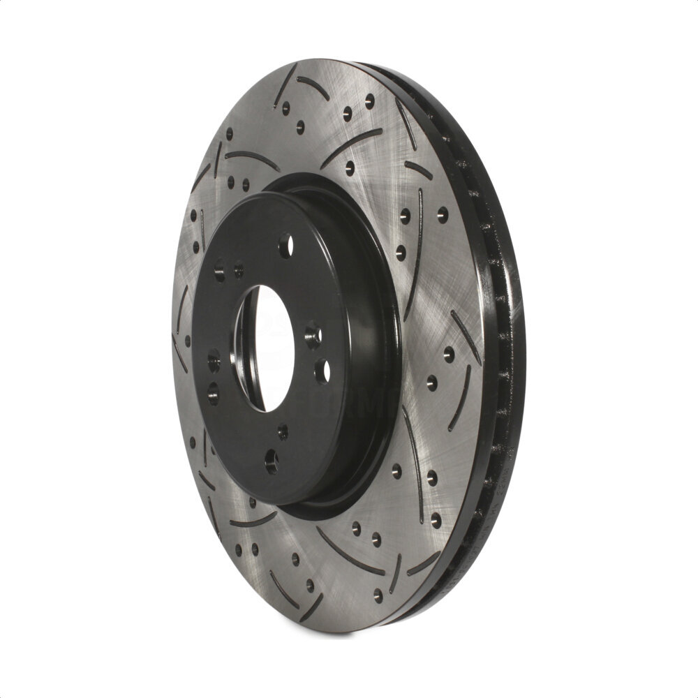 Front Coated Drilled Slotted Disc Brake Rotor (1 Piece Only) DS1-981037 For Honda HR-V Accord CR-V