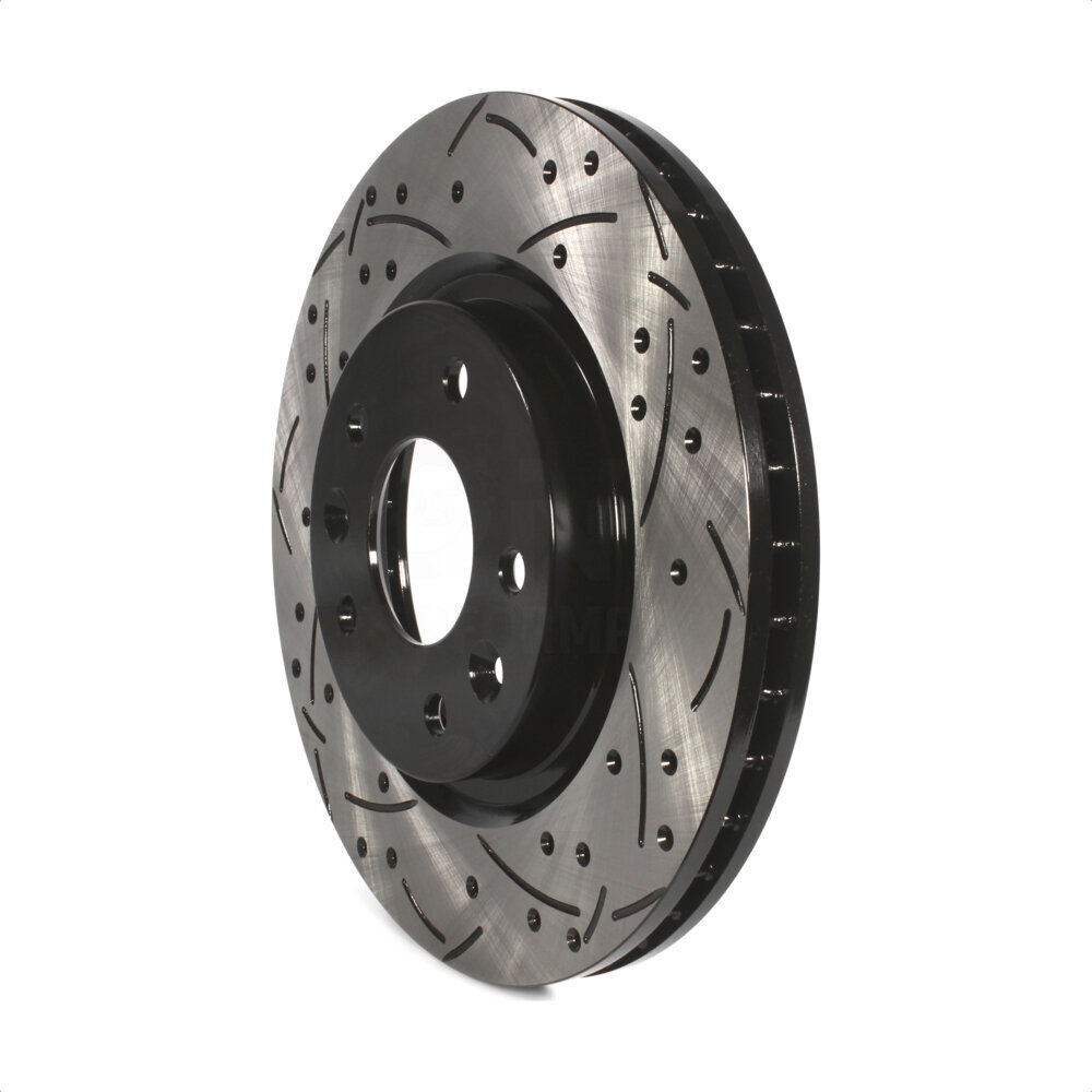 Front Coated Drilled Slotted Disc Brake Rotor (1 Piece Only) DS1-981773 For Nissan Rogue Sport LEAF