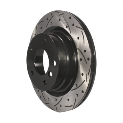 Rear Coated Drilled Slotted Disc Brake Rotor (1 Piece Only) DS1-982062 For BMW 230i xDrive 228i 328i
