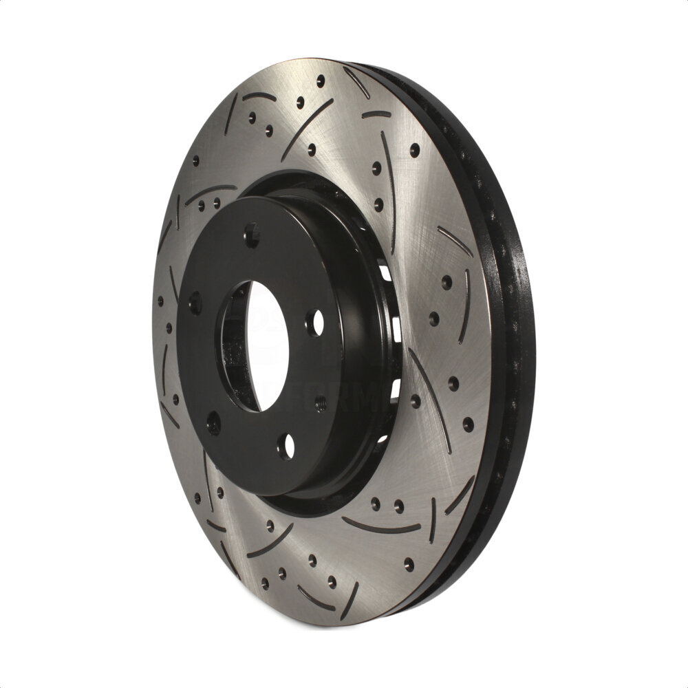 Front Coated Drilled Slotted Disc Brake Rotor (1 Piece Only) DS1-982264 For Mazda CX-5 6