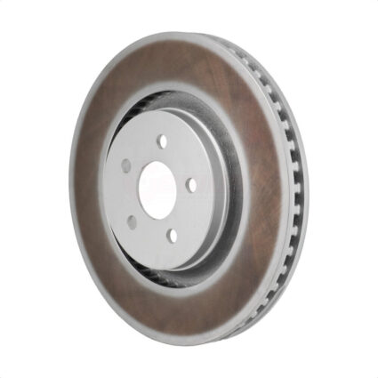 Front Coated Disc Brake Rotor (1 Piece Only) GCR-682510 For Ford Edge 2.7L With Red Painted Calipers