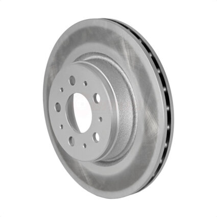 Front Coated Disc Brake Rotor (1 Piece Only) GCR-G8421 For 17-22 Tesla 3 With Gray Painted Calipers