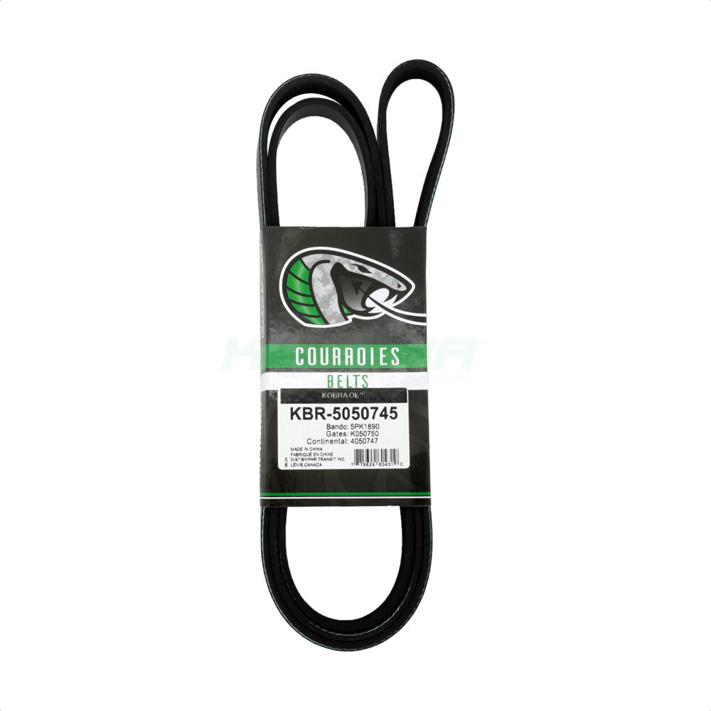 Main Drive Serpentine Belt KBR-5050745 For Chevrolet Colorado GMC Canyon Saturn SL2 SC