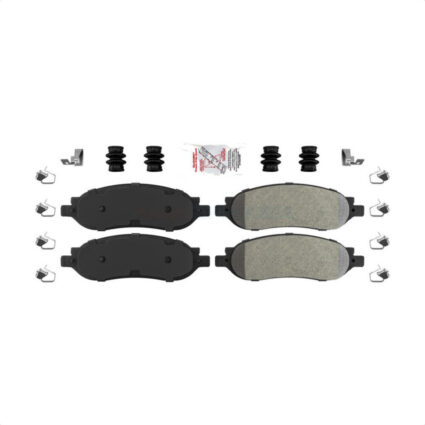 Rear Semi-Metallic Disc Brake Pads NWF-ASD1068 For 2005-2007 Ford F-350 Super Duty F-250