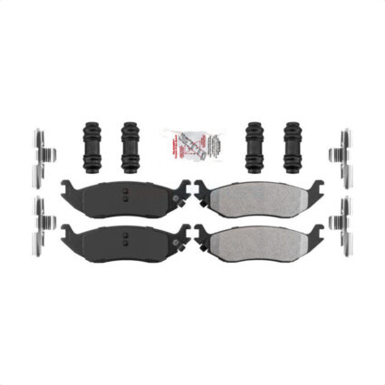 Rear Semi-Metallic Disc Brake Pads NWF-ASD898 For Ram 1500 Classic Dodge Durango Chrysler Aspen Van