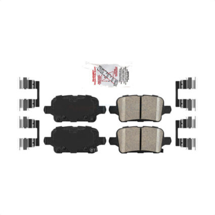 Rear Ceramic Disc Brake Pads NWF-PRC1857 For Chevrolet Cruze Equinox Bolt EV Volt GMC Terrain Malibu