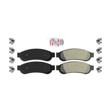Rear Semi-Metallic Disc Brake Pads NWF-PRM1334 For Ford F-350 Super Duty F-250 F-450