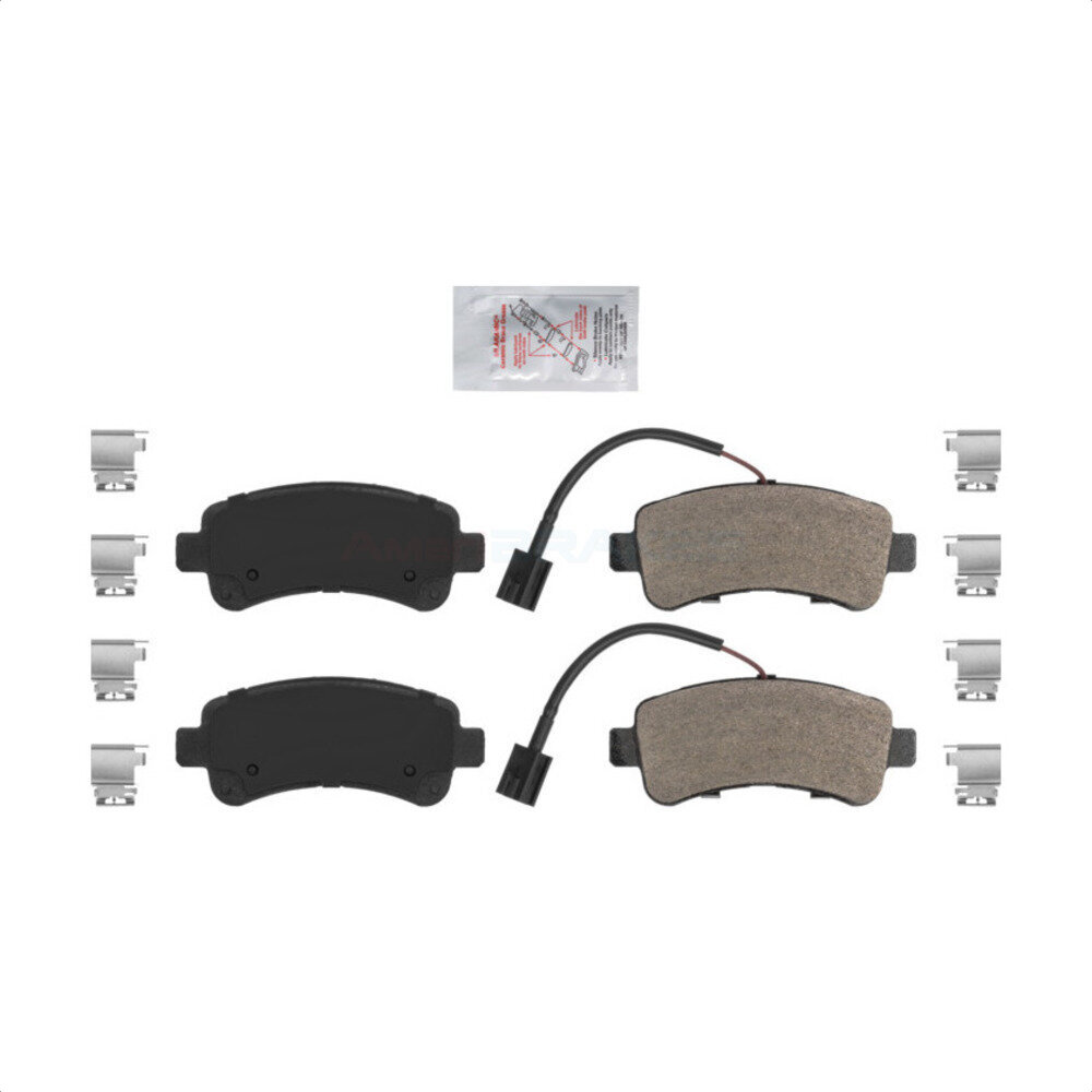 Rear Semi-Metallic Disc Brake Pads NWF-PRM1746 For Ram ProMaster 2500 3500 1500 With Vented Rotor