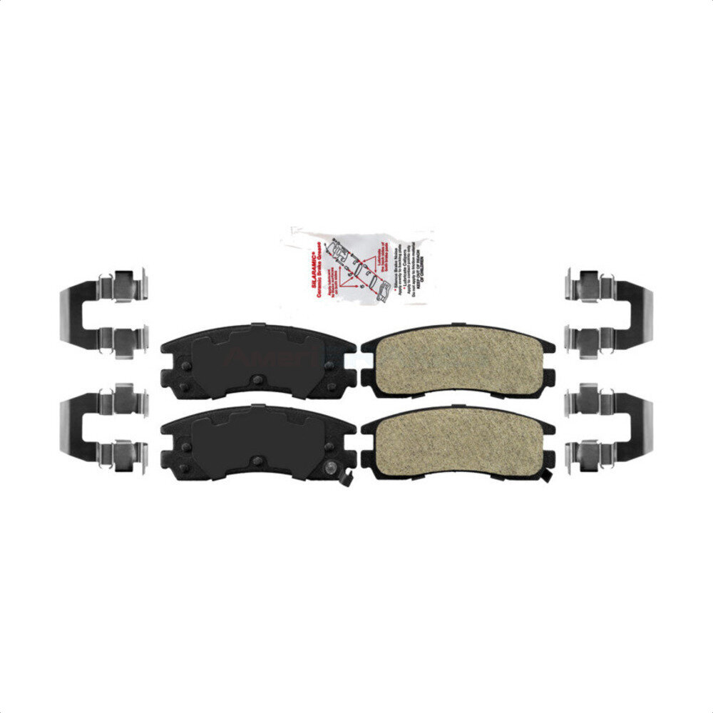 Rear Semi-Metallic Disc Brake Pads NWF-PRM508 For Buick Cadillac LeSabre DeVille Oldsmobile Lumina