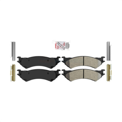 Rear Semi-Metallic Disc Brake Pads NWF-PRM802 For Ford E-350 Super Duty E-250 Econoline F-150 Club