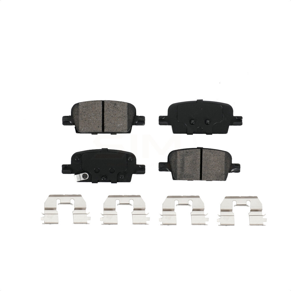 Rear Semi-Metallic Disc Brake Pads SIM-1921 For 2016-2022 Chevrolet Malibu With Manual Parking