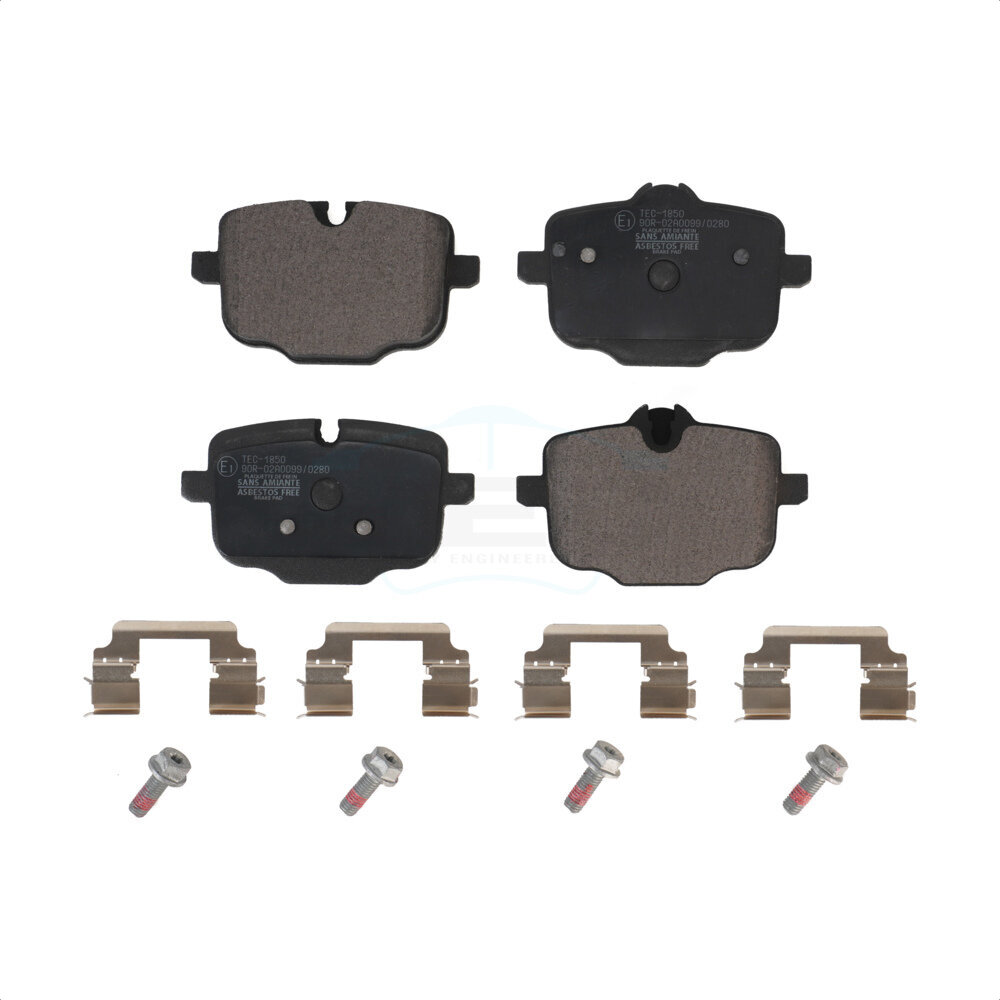 Rear Ceramic Disc Brake Pads TEC-1850 For BMW X3 X5 X4 X7 530i xDrive 540i X6 750i M550i 530e 640i