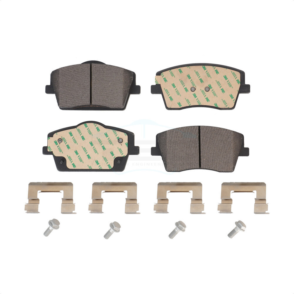 Front Ceramic Disc Brake Pads TEC-2137 For 2019-2023 Volvo XC40 With 322mm Diameter Rotor
