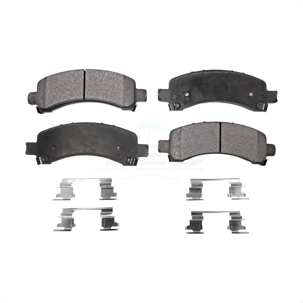Rear Ceramic Disc Brake Pads TEC-974A For Chevrolet Avalanche 1500 GMC Express Yukon Tahoe Savana XL