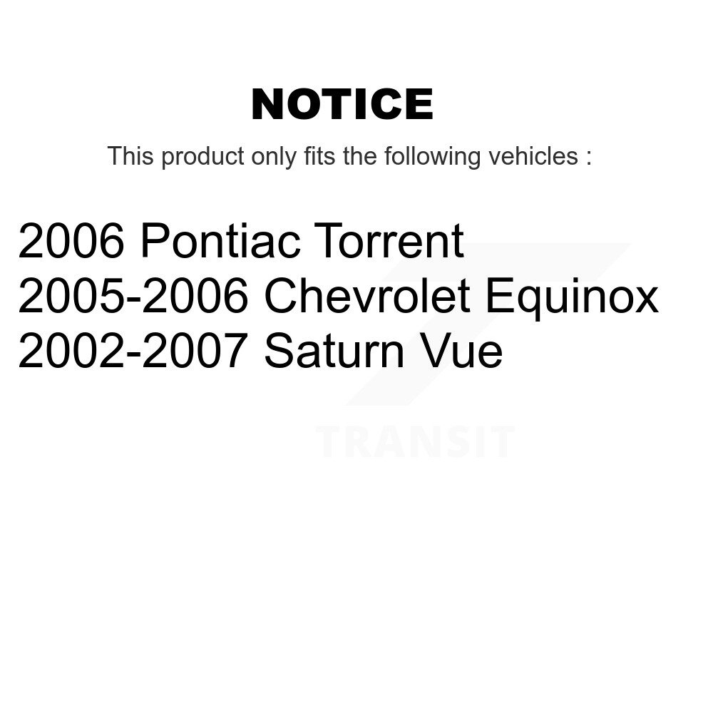 Front Coated Disc Brake Rotor (1 Piece Only) GCR-580083 For Saturn Vue Chevrolet Equinox Pontiac - Image 2