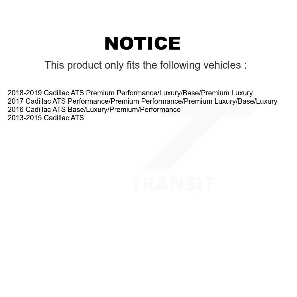 Rear Coated Disc Brake Rotor (1 Piece Only) GCR-581045 For Cadillac ATS - Image 2