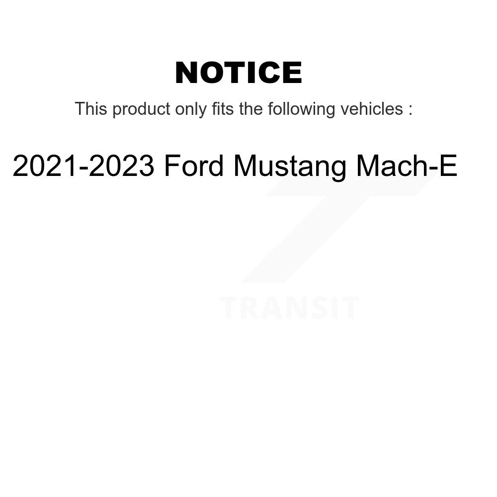 Rear Coated Disc Brake Rotor (1 Piece Only) GCR-682665 For 2021-2023 Ford Mustang Mach-E - Image 2