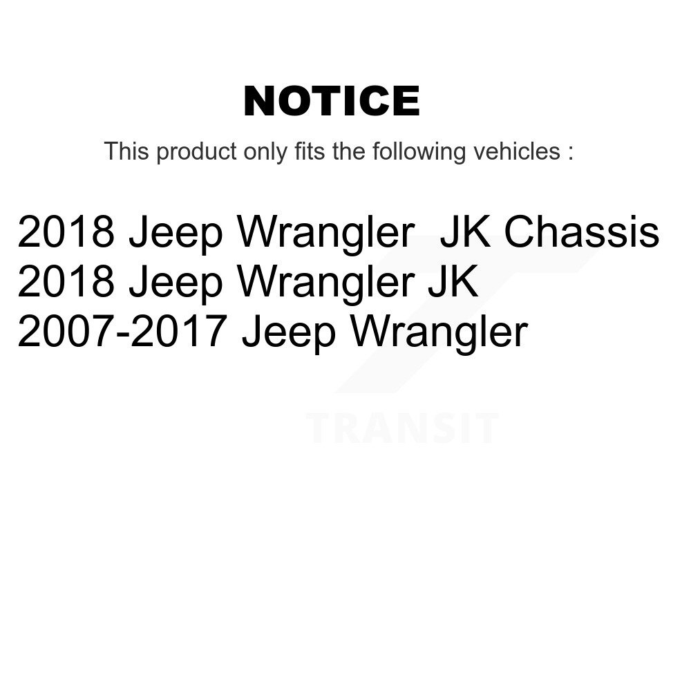 Rear Coated Disc Brake Rotor (1 Piece Only) GCR-780519 For Jeep Wrangler JK - Image 2