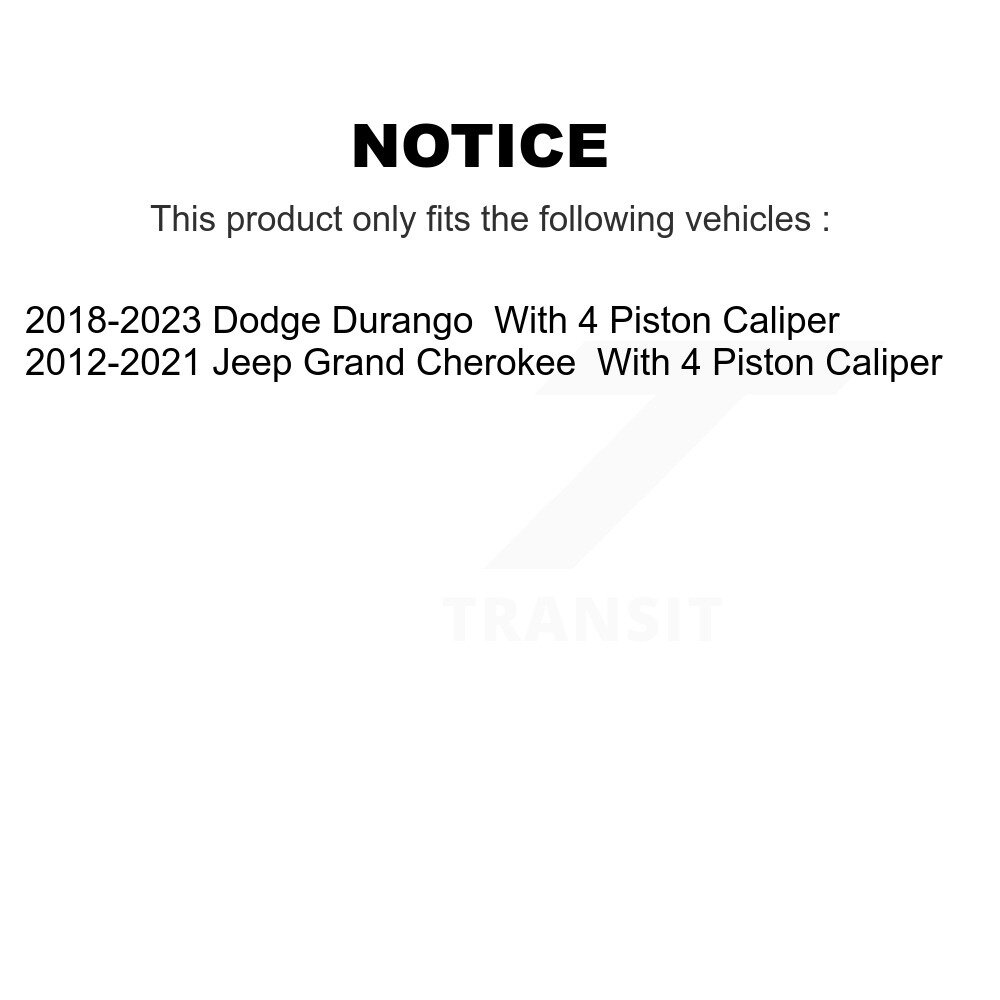 Rear Coated Disc Brake Rotor (1 Piece Only) GCR-780961 For Jeep Grand Cherokee Dodge Durango - Image 2