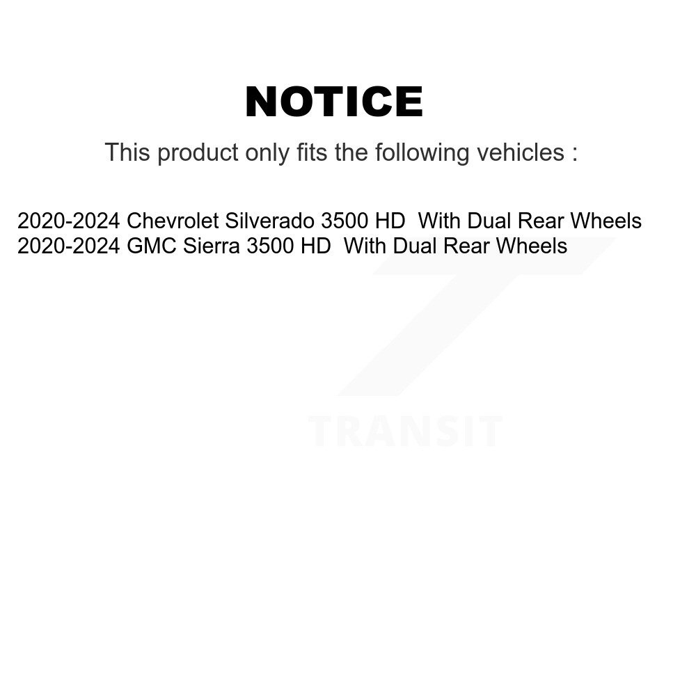 Rear Coated Disc Brake Rotor (1 Piece Only) GCR-782636 For GMC Sierra 3500 HD Chevrolet Silverado - Image 2