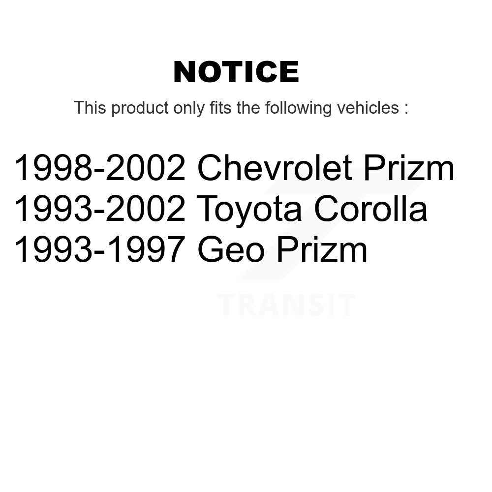Rear Coated Brake Drum (1 Piece Only) GCR-9545 For Toyota Corolla Prizm Chevrolet Geo - Image 2