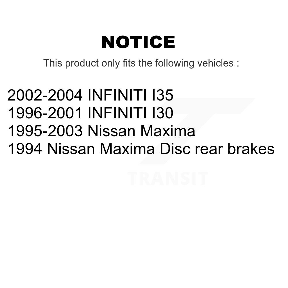Rear Coated Disc Brake Rotor (1 Piece Only) GCR-96511 For Nissan Maxima INFINITI I30 I35 - Image 2