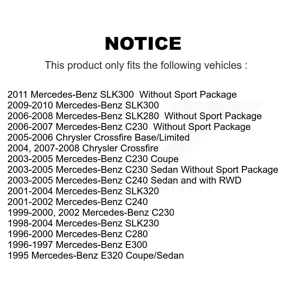 Rear Coated Disc Brake Rotor (1 Piece Only) GCR-96764 For Mercedes-Benz C230 Chrysler Crossfire C240 - Image 2