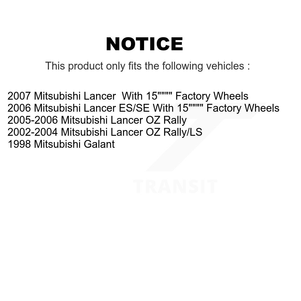 Front Coated Disc Brake Rotor (1 Piece Only) GCR-96807 For Mitsubishi Lancer Galant - Image 2