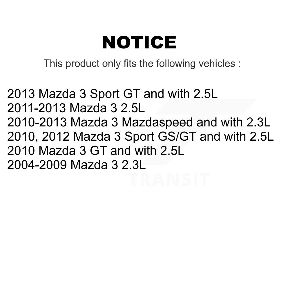Rear Coated Disc Brake Rotor (1 Piece Only) GCR-980287 For Mazda 3 Sport - Image 2