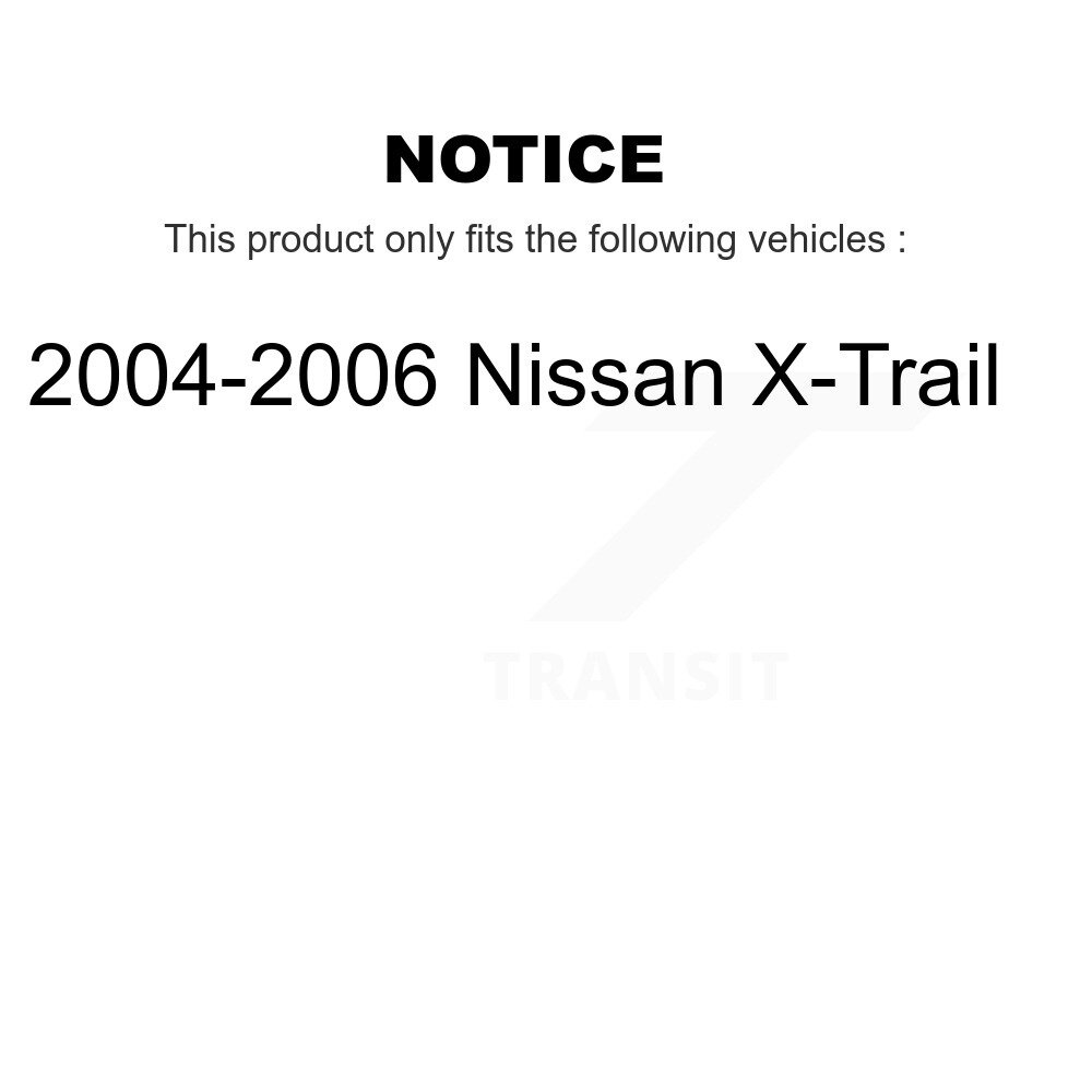 Front Coated Disc Brake Rotor (1 Piece Only) GCR-980388 For 2004-2006 Nissan X-Trail - Image 2