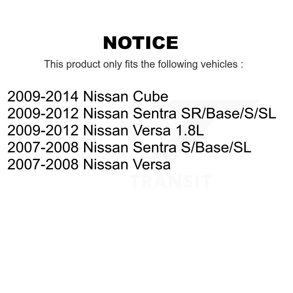 Front Coated Disc Brake Rotor (1 Piece Only) GCR-980561 For Nissan Versa Sentra Cube - Image 2